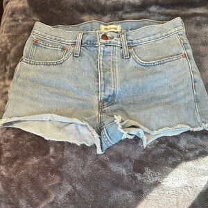 Final price - Madewell - high rise - Light Blue Denim Shorts 27